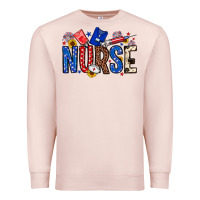 Pale Pink American Nurse Premium Sweatshirt - Neo Western