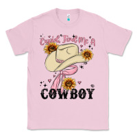 Bubblegum Pink cupid find me a cowboy Classic Tee - MaliasSmallBusiness
