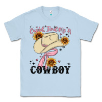 Dusty Blue cupid find me a cowboy Classic Tee - MaliasSmallBusiness