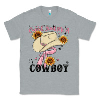 Heather Grey cupid find me a cowboy Classic Tee - MaliasSmallBusiness