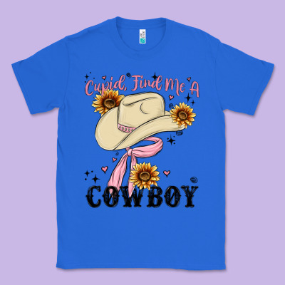 Classic Tee cupid find me a cowboy