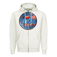 Oatmeal Heather back it up terry put it in reserve Zipper Hoodie - MaliasSmallBusiness