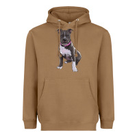 Toasted Coconut pitbull Heavyweight Hoodie - RanaPortraitStore