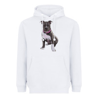 White pitbull Heavyweight Hoodie - RanaPortraitStore