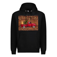 Black christmas truck Premium Hoodie - AdoDesignShop