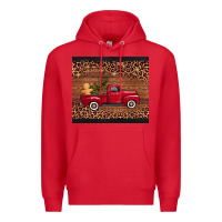 Red christmas truck Premium Hoodie - AdoDesignShop