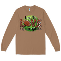 Toasted Coconut for the love of the game football Long Sleeve Tee - BarkalooDesign