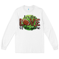 White for the love of the game football Long Sleeve Tee - BarkalooDesign