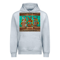 Heather Grey western easter bunnies Urban Hoodie - Jasminsmagicworld