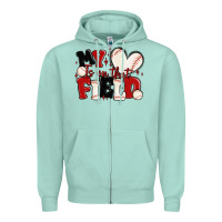 Seafoam my heart is on that field baseball Zipper Hoodie - MaliasSmallBusiness