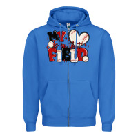 True Royal my heart is on that field baseball Zipper Hoodie - MaliasSmallBusiness