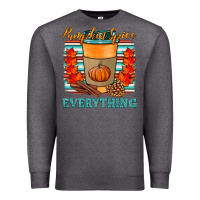 Charcoal Heather pumpkin spice everything Premium Sweatshirt - HRA Design Shop