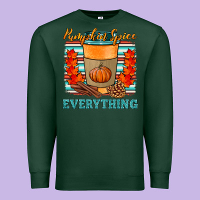 Pumpkin Spice Everything Premium Sweatshirt Designed By Hra Design Shop