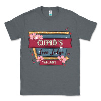 Charcoal Heather cupid's love lodge Classic Tee - MaliasSmallBusiness