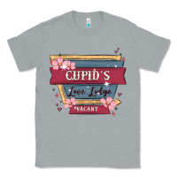 Heather Grey cupid's love lodge Classic Tee - MaliasSmallBusiness