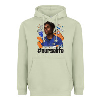 Matcha afro man nurse life Heavyweight Hoodie - texasbilliewilder