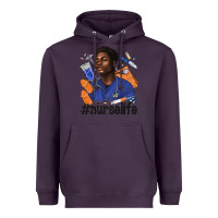 Plum afro man nurse life Heavyweight Hoodie - texasbilliewilder
