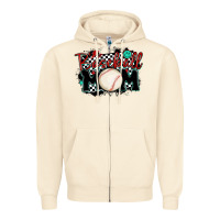 Sandshell baseball mom Zipper Hoodie - MaliasSmallBusiness