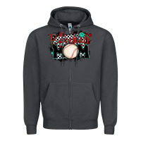 Smoke baseball mom Zipper Hoodie - MaliasSmallBusiness