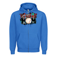 True Royal baseball mom Zipper Hoodie - MaliasSmallBusiness