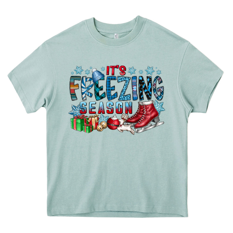 It's Freezing Season Heavy Core Tee by CowhideDigitalArt | Teevron