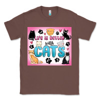 Chestnut life is better with cats Classic Tee - MaliasSmallBusiness