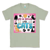 Matcha life is better with cats Classic Tee - MaliasSmallBusiness