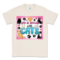 Natural life is better with cats Classic Tee - MaliasSmallBusiness
