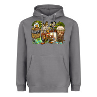 Storm safari cartoon characters coffee cups Heavyweight Hoodie - Zillion Design Studio