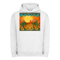 Pigment Lunar Rock western sunset cactus sunflowers gemstones leopards Urban Hoodie - BarkalooDesign