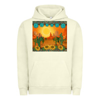 Pigment Pistachio western sunset cactus sunflowers gemstones leopards Urban Hoodie - BarkalooDesign