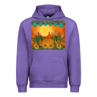 Tulip western sunset cactus sunflowers gemstones leopards Urban Hoodie - BarkalooDesign