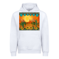 White western sunset cactus sunflowers gemstones leopards Urban Hoodie - BarkalooDesign