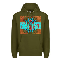 Army Green christmas cross gemstone Premium Hoodie - AdoDesignShop