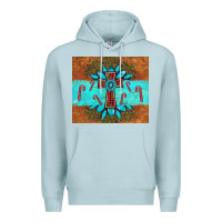 Blue Mist christmas cross gemstone Premium Hoodie - AdoDesignShop