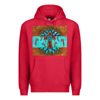 Cardinal christmas cross gemstone Premium Hoodie - AdoDesignShop
