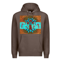 Coffee christmas cross gemstone Premium Hoodie - AdoDesignShop
