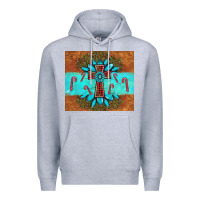 Heather Grey christmas cross gemstone Premium Hoodie - AdoDesignShop