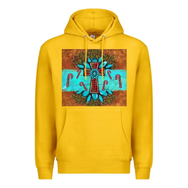 Christmas Cross Gemstone Premium Hoodie by AdoDesignShop | Teevron