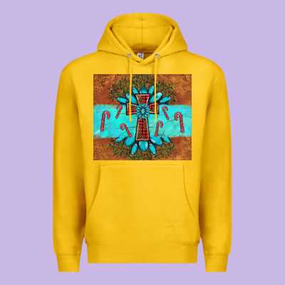 Christmas Cross Gemstone Premium Hoodie Designed By Adodesignshop