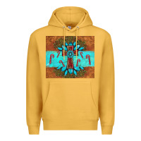 Mustard christmas cross gemstone Premium Hoodie - AdoDesignShop