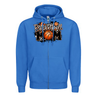 True Royal basketball mom Zipper Hoodie - MaliasSmallBusiness
