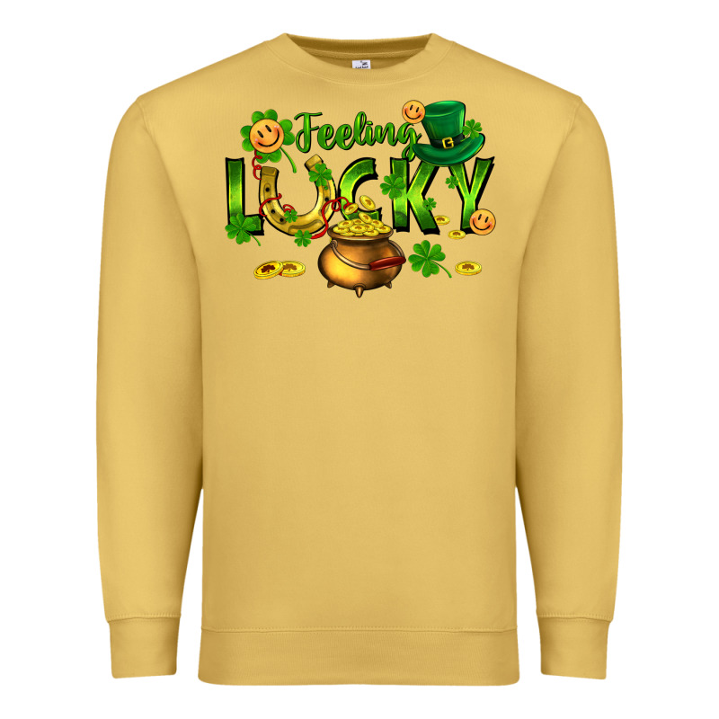 Feeling Lucky Premium Sweatshirt by FaDigitalArtStudio | Teevron