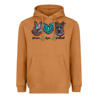 Meerkat peace love pitbull Heavyweight Hoodie - RanaPortraitStore