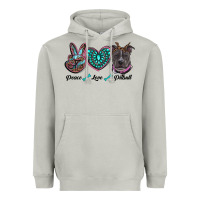 Moon Dust peace love pitbull Heavyweight Hoodie - RanaPortraitStore
