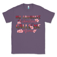 Lavender my favorite valentine calls me mama Classic Tee - MaliasSmallBusiness