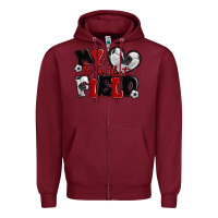 Burgundy my heart is on that field soccer Zipper Hoodie - MaliasSmallBusiness