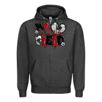 Charcoal Heather my heart is on that field soccer Zipper Hoodie - MaliasSmallBusiness