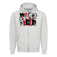 Dove Grey my heart is on that field soccer Zipper Hoodie - MaliasSmallBusiness
