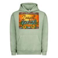 Pigment Oil Green western desert darlin sunset serape leopard sunflowers mousepad Urban Hoodie - BarkalooDesign